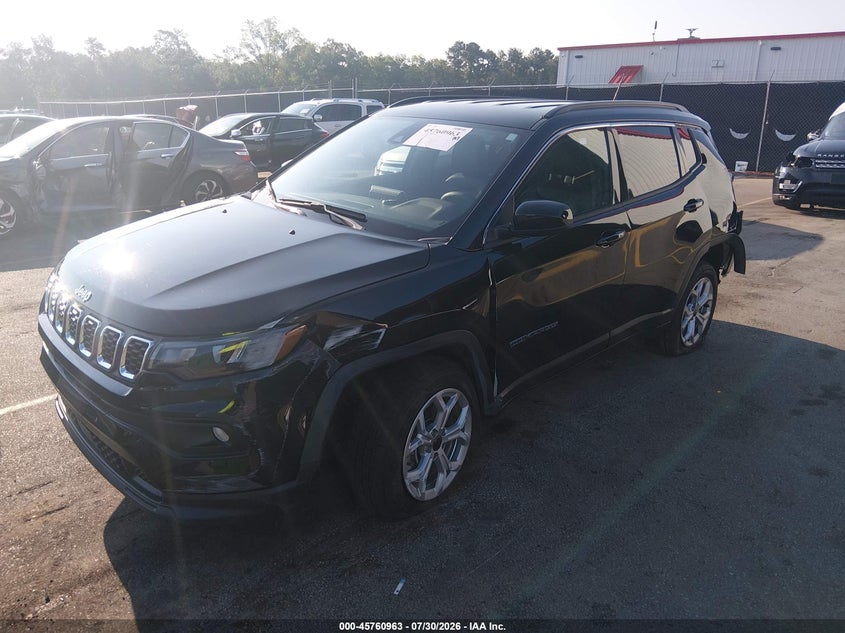 Vin: 3c4njdbn2st587732, lot: 46259712, jeep compass latitude 4x4 20252