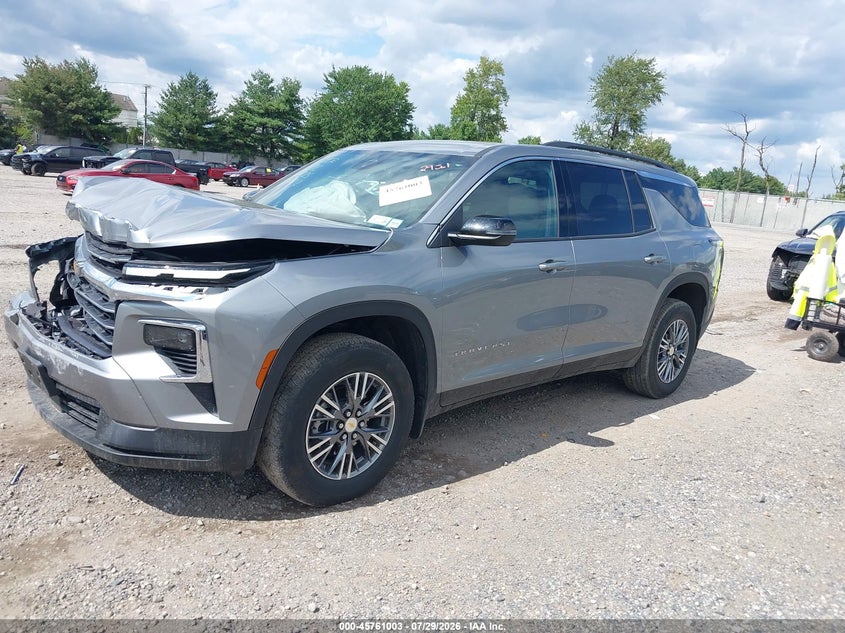Vin: 1gnevgrs3sj308790, lot: 46259751, chevrolet traverse awd lt 20252