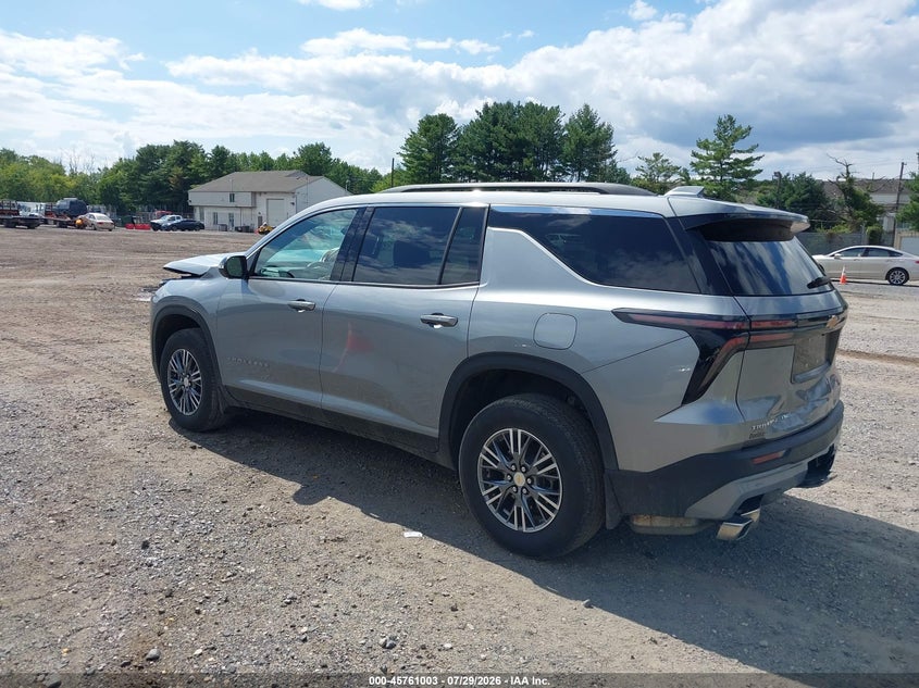 Vin: 1gnevgrs3sj308790, lot: 46259751, chevrolet traverse awd lt 20253