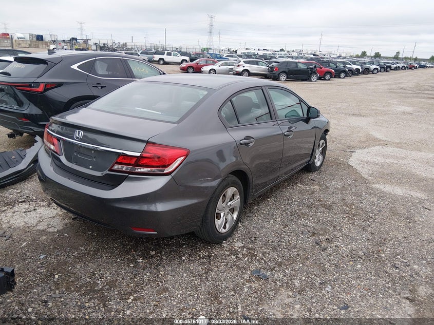 2013 HONDA CIVIC SEDAN 1.8L I-4 VVT, 140HP