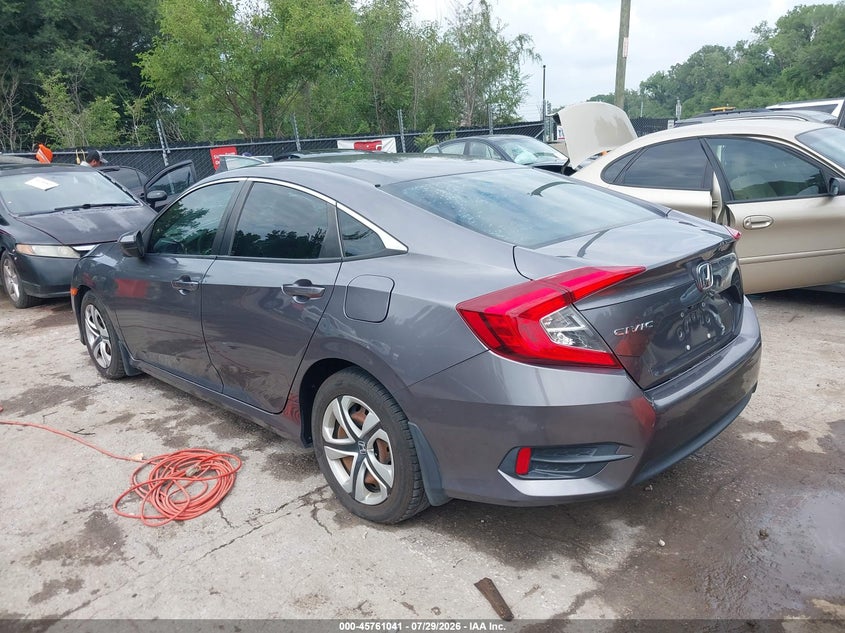 Vin: 19xfc2f51je030231, lot: 46259790, honda civic lx 20183