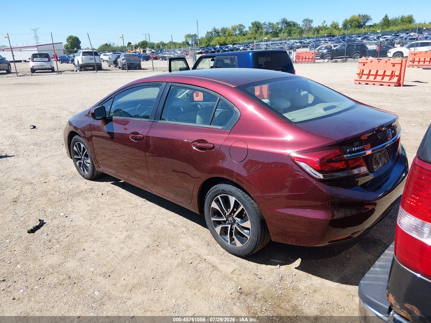 Vin: 19xfb2f8xfe211316, lot: 46259805, honda civic ex 20153