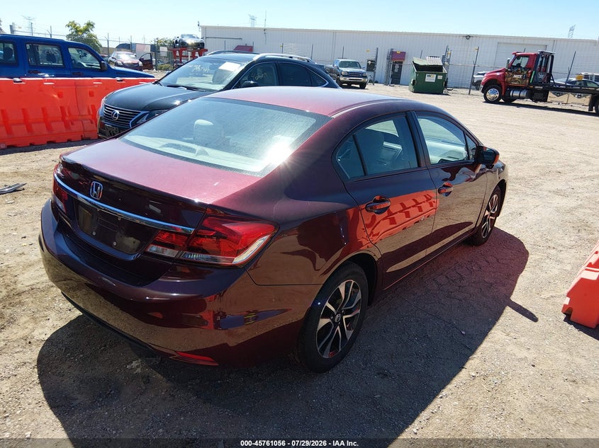 Vin: 19xfb2f8xfe211316, lot: 46259805, honda civic ex 20154