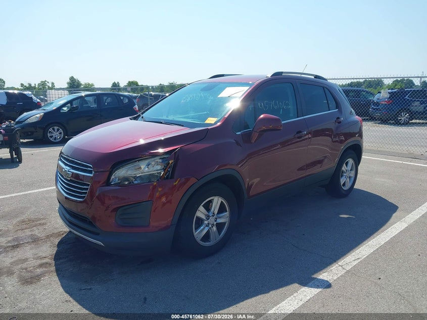 Vin: 3gncjlsb7gl120554, lot: 46259811, chevrolet trax lt 20162