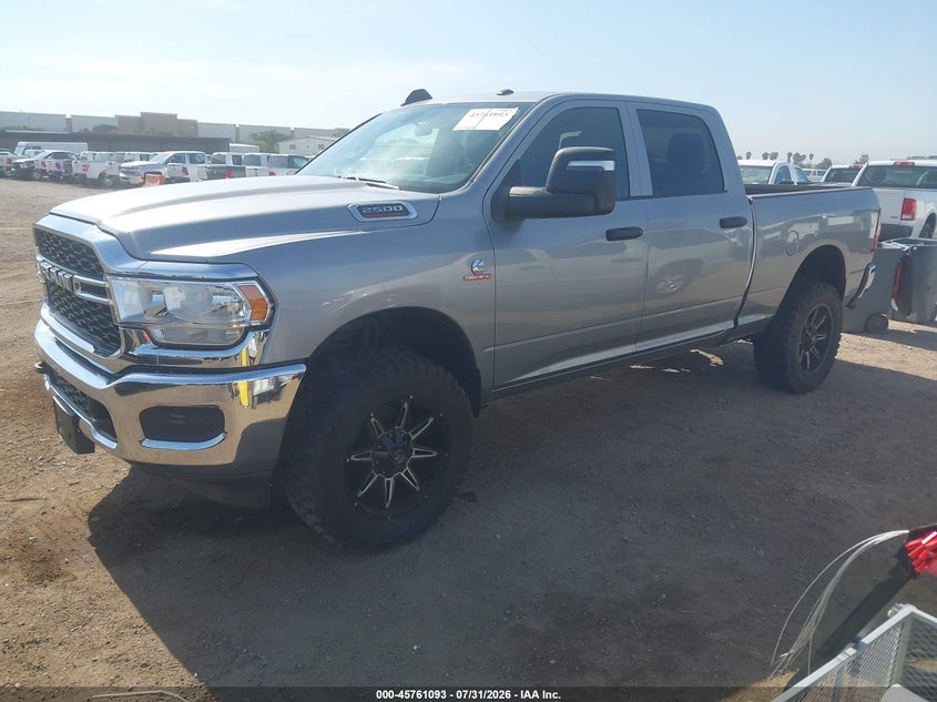 Vin: 3c6ur5cl7rg279019, lot: 46259842, ram 2500 tradesman  4x4 6'4 box 20242