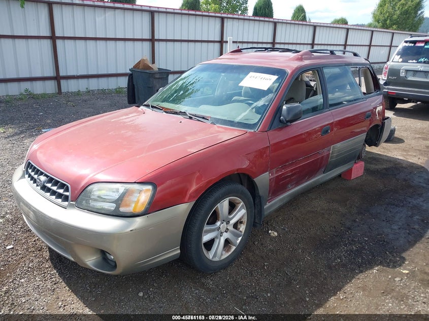 2004 Subaru Outback, Удар сзади, IAAI, VIN 4S3BH675X47615531 — фото 2