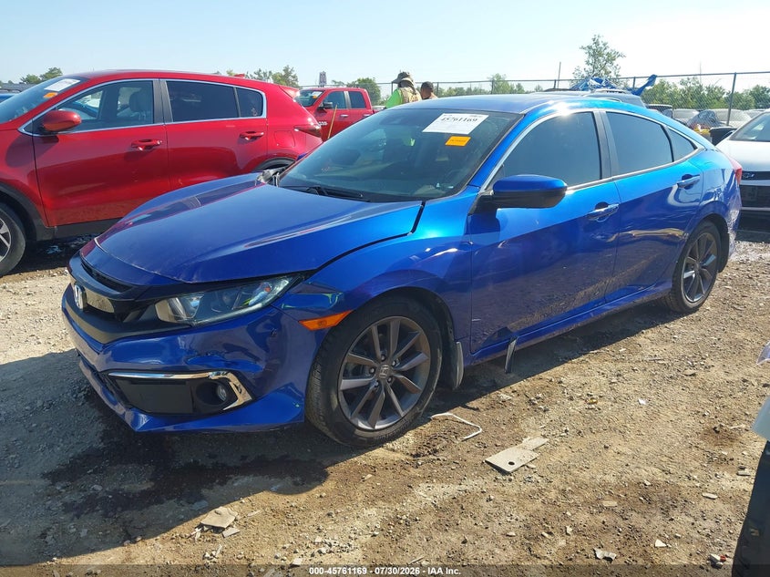 Vin: 19xfc1f73le001022, lot: 46259918, honda civic ex-l 20202