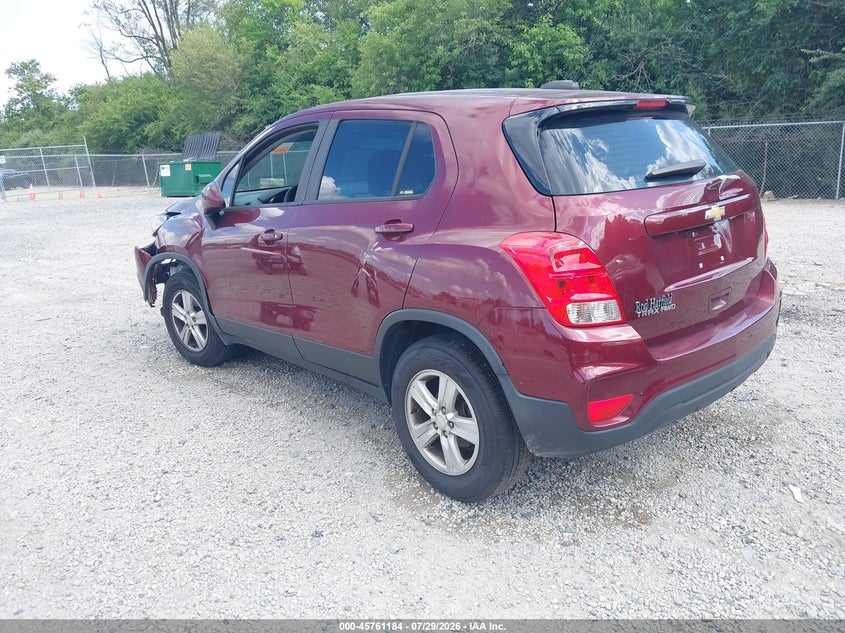 Vin: 3gncjnsb5hl244822, lot: 46259933, chevrolet trax ls 20173