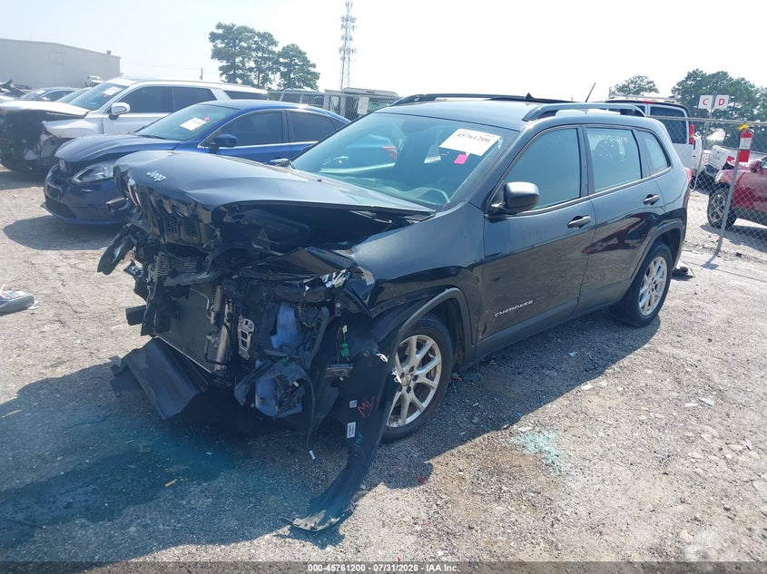 Vin: 1c4pjlab1fw596965, lot: 46259949, jeep cherokee sport 20152