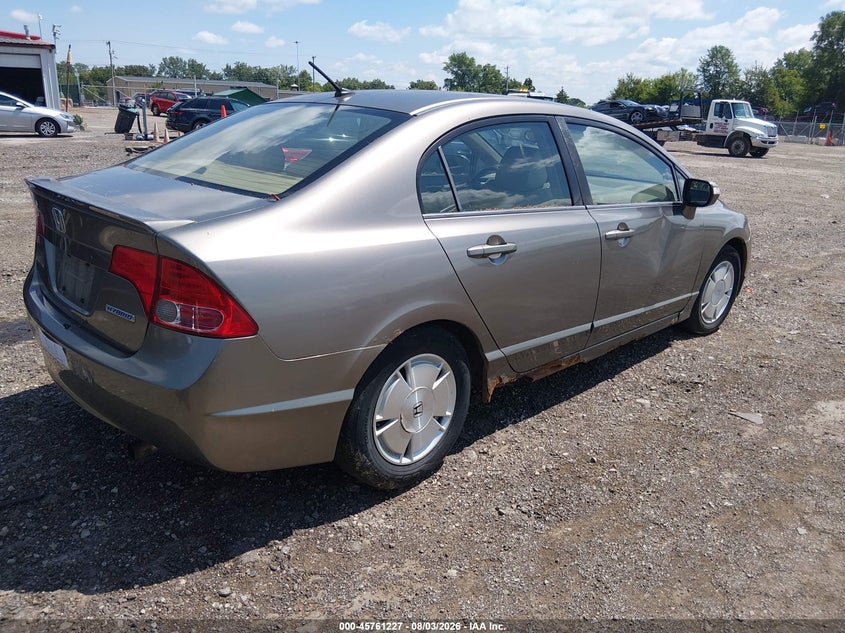2007 HONDA CIVIC HYBRID auction photo 4