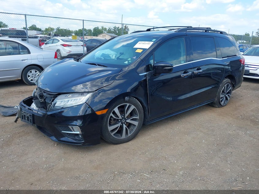 Vin: 5fnrl6h90jb063946, lot: 46259991, honda odyssey elite 20182