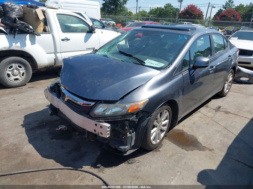Vin: 19xfb2f81ce046039, lot: 46260144, honda civic ex 20122