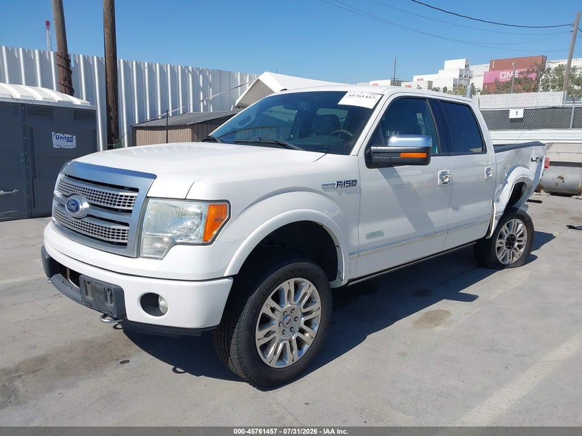 Vin: 1ftfw1et6cfa88409, lot: 46260206, ford f-150 platinum 20122