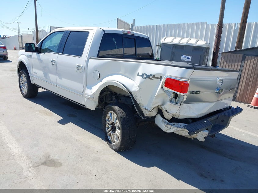 Vin: 1ftfw1et6cfa88409, lot: 46260206, ford f-150 platinum 20123