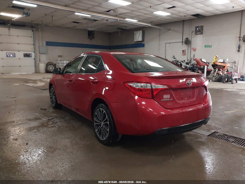 Vin: 2t1burhe0fc315915, lot: 46260298, toyota corolla s plus 20153