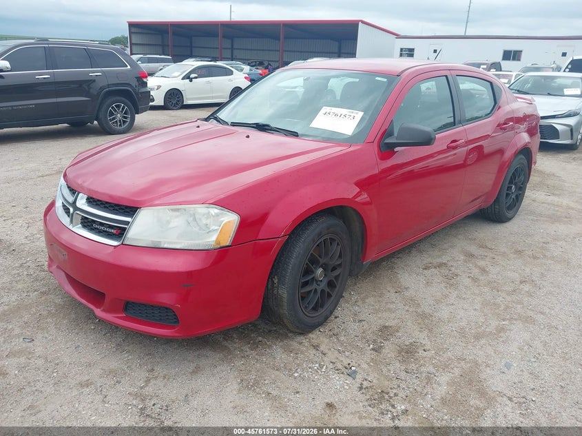 Vin: 1c3cdzab6dn588313, lot: 46260322, dodge avenger se 20132