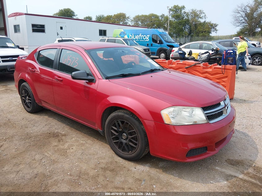 Vin: 1c3cdzab6dn588313, lot: 46260322, dodge avenger se 20131