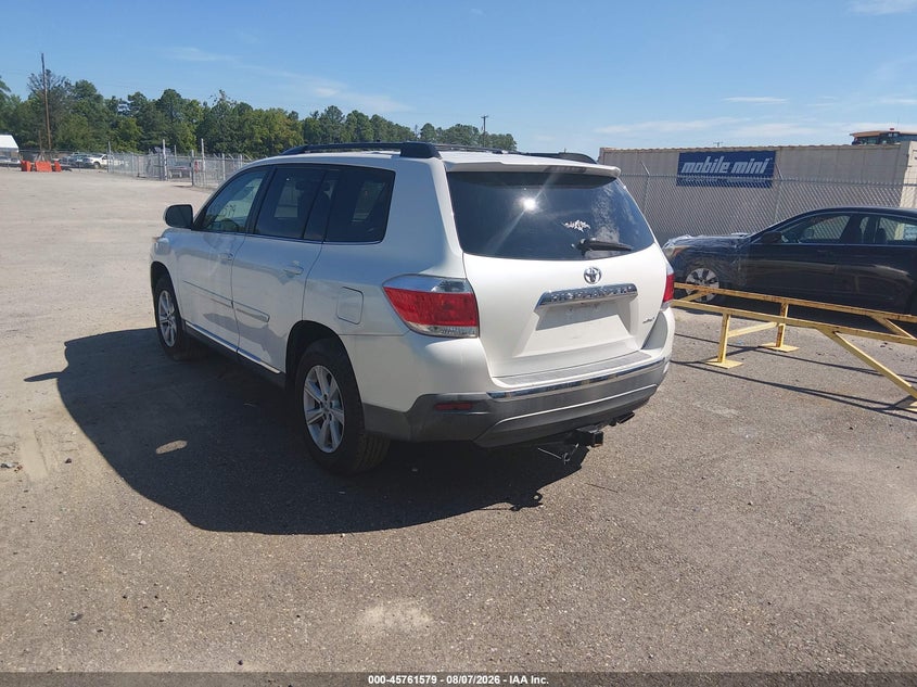 Vin: 5tdbk3eh9cs142979, lot: 46260328, toyota highlander se v6 20123