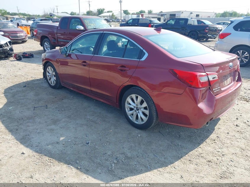 Vin: 4s3bnaf62g3055876, lot: 46260344, subaru legacy 2.5i premium 20163