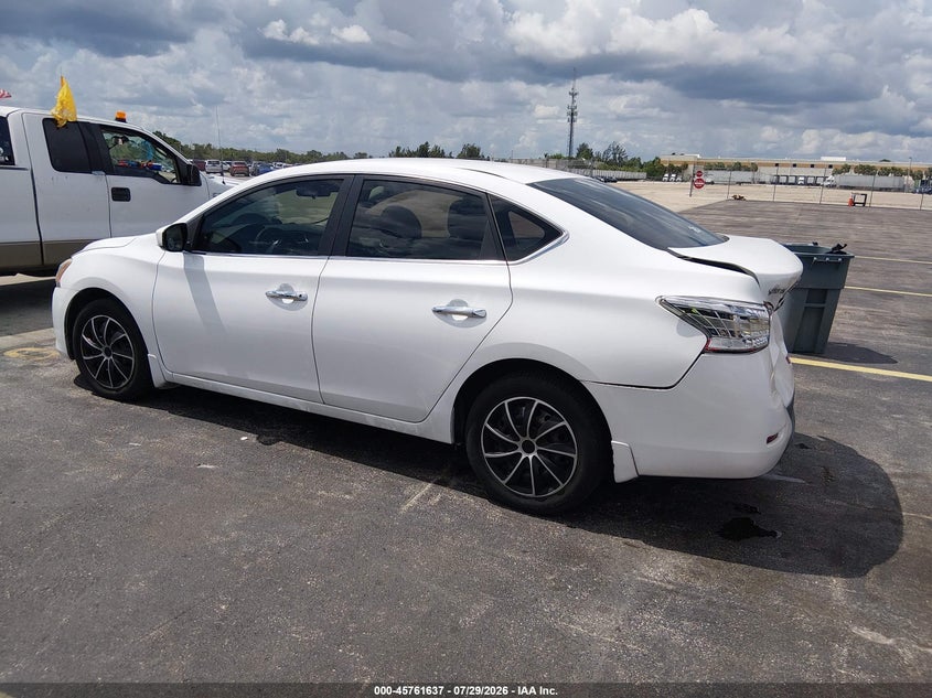Vin: 3n1ab7ap1fy249301, lot: 46260386, nissan sentra s 20153