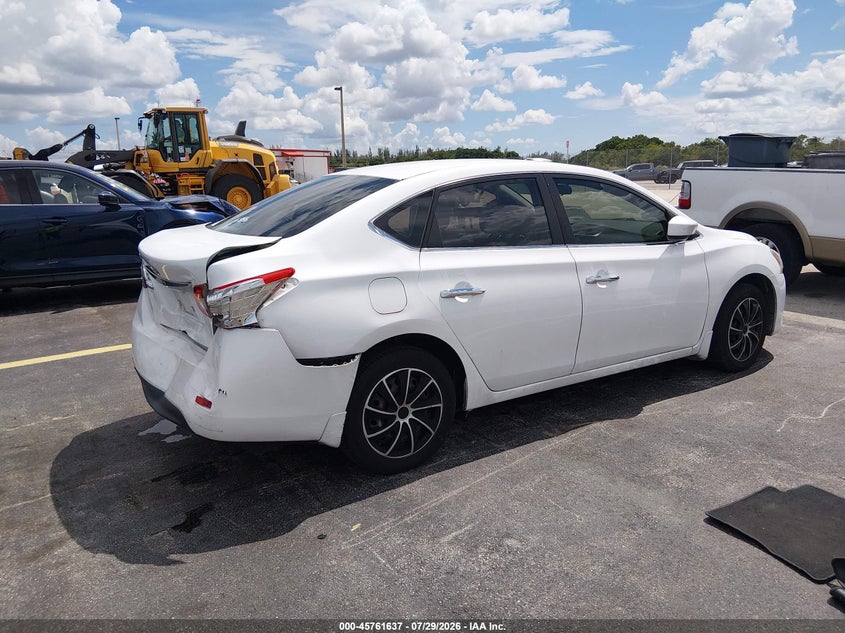 Vin: 3n1ab7ap1fy249301, lot: 46260386, nissan sentra s 20154