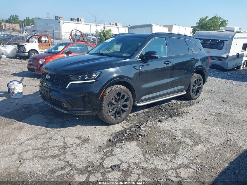 Vin: 5xyrkdlf8mg057040, lot: 46260423, kia sorento sx 20212