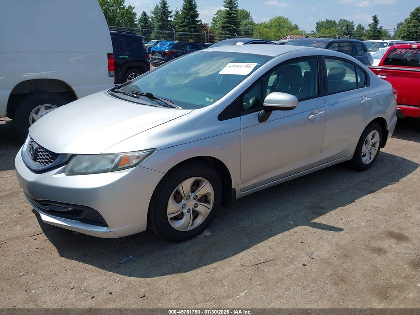 2014 Honda Civic, Обычный износ, IAAI, VIN 19XFB2F57EE058981 — фото 2