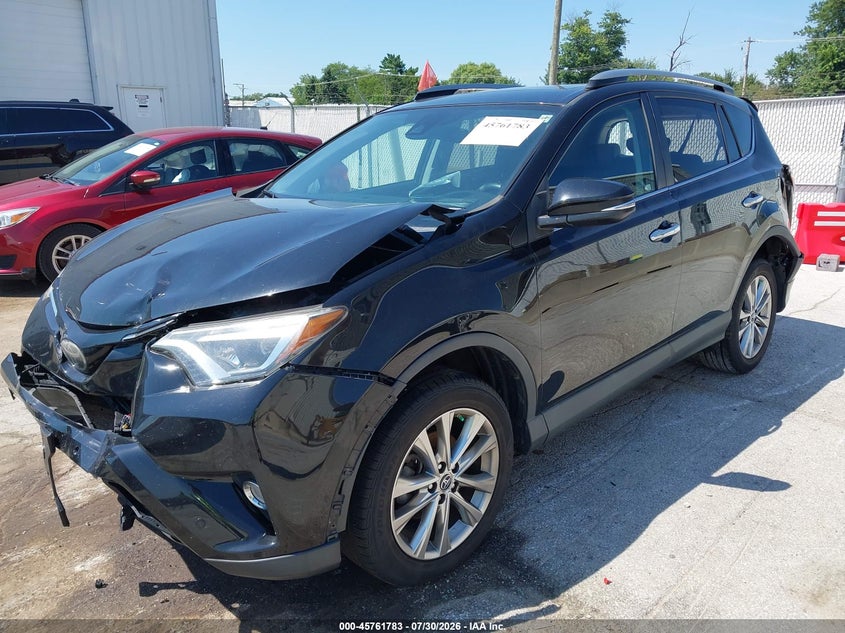 Vin: 2t3dfrev1hw560836, lot: 46260532, toyota rav4 limited 20172