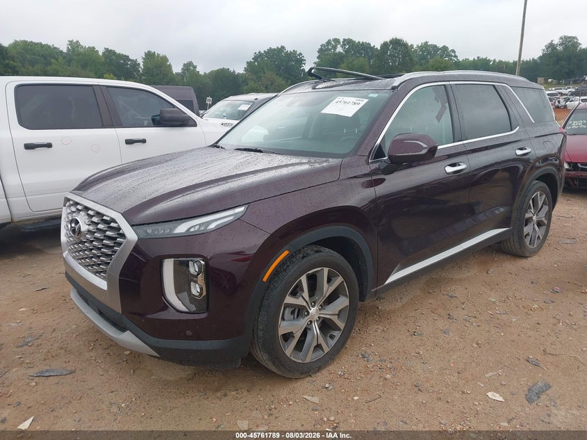 2022 Hyundai Palisade Sel, Крыша, IAAI, VIN KM8R44HE0NU417813 — фото 2