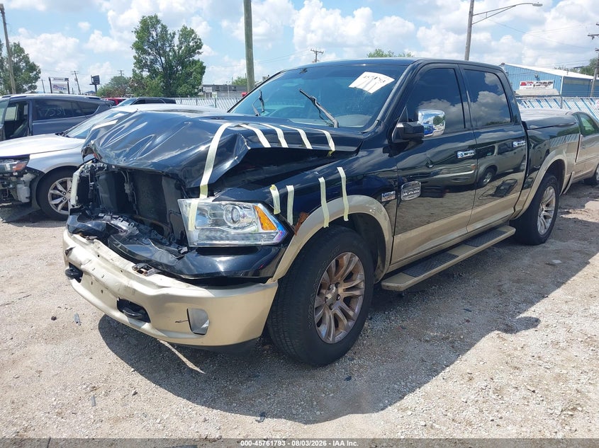 Vin: 1c6rr7pt2ds507571, lot: 46260542, ram 1500 laramie longhorn 20132