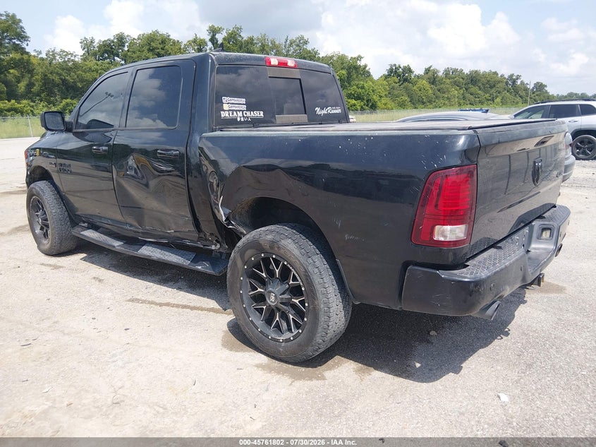 Vin: 1c6rr7mt7js262654, lot: 46260551, ram 1500 sport  4x4 5'7 box 20183