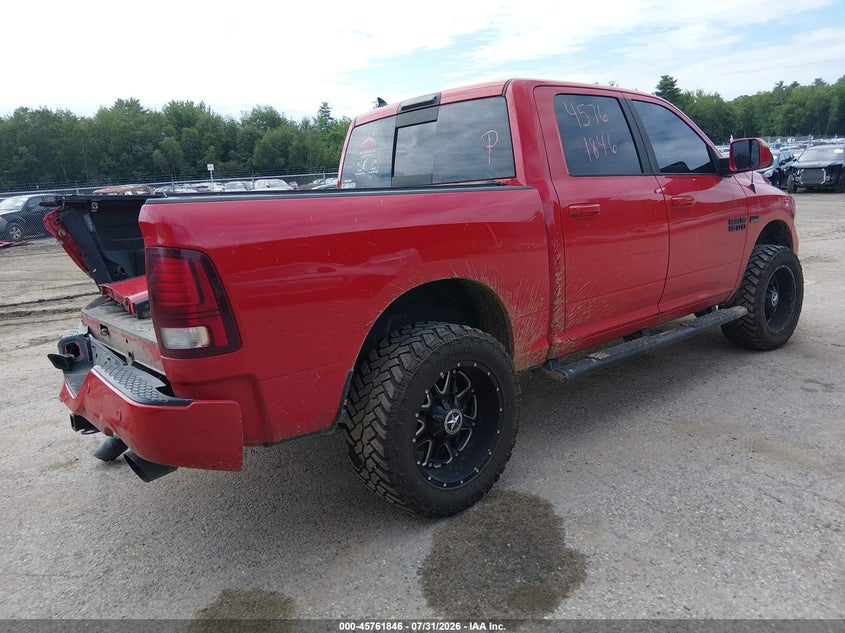 Vin: 1c6rr7mt0hs666017, lot: 46260596, ram 1500 night  4x4 5'7 box 20174