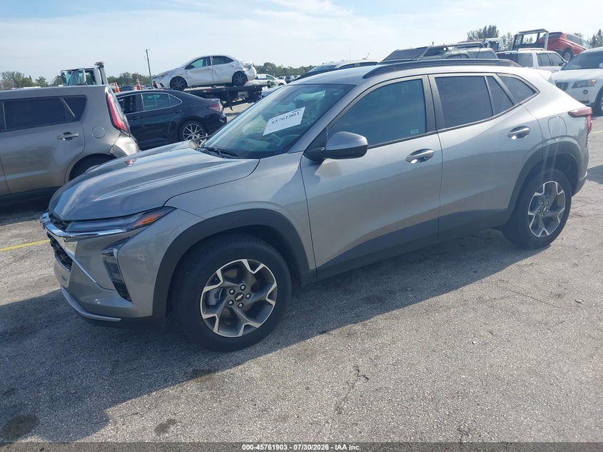 Vin: kl77lhep1sc243938, lot: 46260652, chevrolet trax fwd lt 20252
