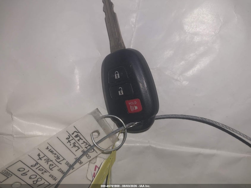 TOYOTA TACOMA 2018 VIN 5TFSZ5AN4JX139384