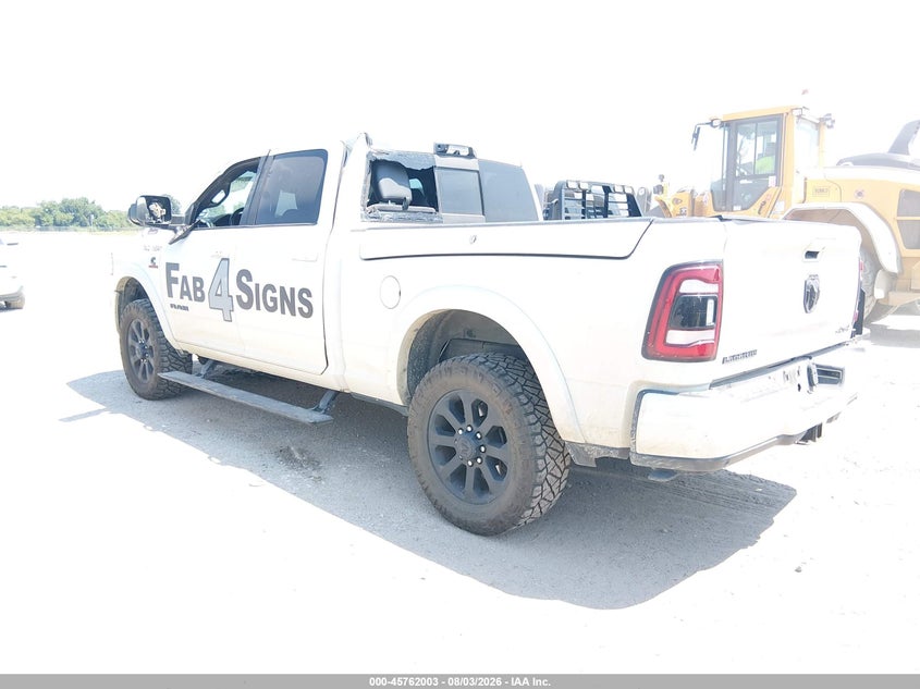 Vin: 3c6ur5fl2mg553408, lot: 46260752, ram 2500 laramie  4x4 6'4 box 20213