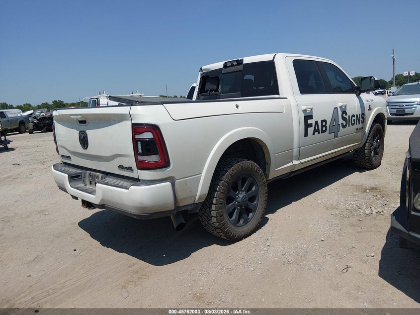 Vin: 3c6ur5fl2mg553408, lot: 46260752, ram 2500 laramie  4x4 6'4 box 20214