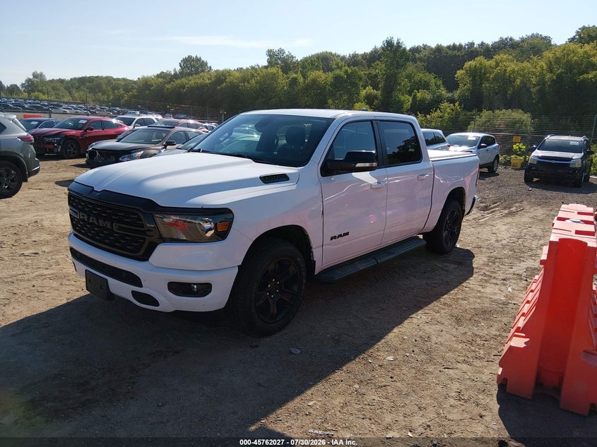 Vin: 1c6srfft7nn361603, lot: 46260776, ram 1500 big horn  4x4 5'7 box 20222