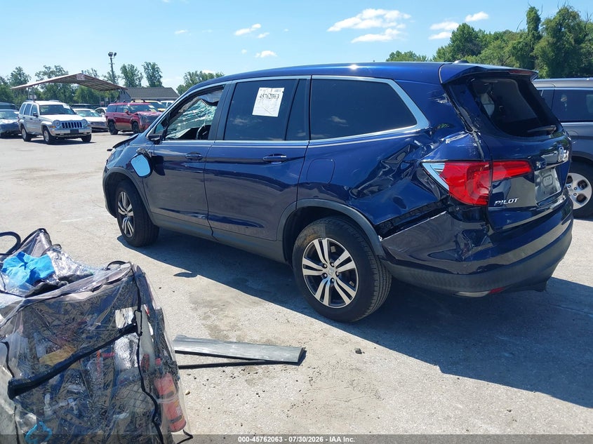 Vin: 5fnyf6h55jb040386, lot: 46260812, honda pilot ex-l 20183