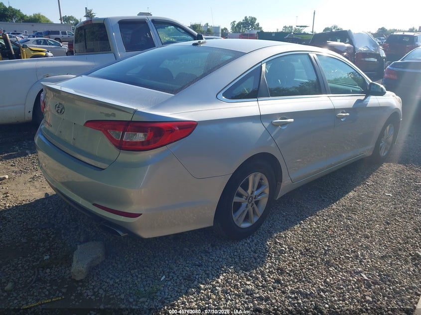 Vin: 5npe24af4gh411165, lot: 46260829, hyundai sonata 20164