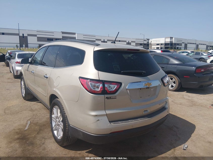 Vin: 1gnkrgkd7fj386675, lot: 46260841, chevrolet traverse lt 20153