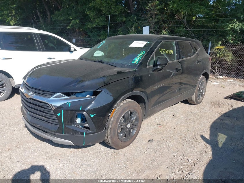 Vin: 3gnkbbra1ms500264, lot: 46260857, chevrolet blazer fwd 1lt 20212