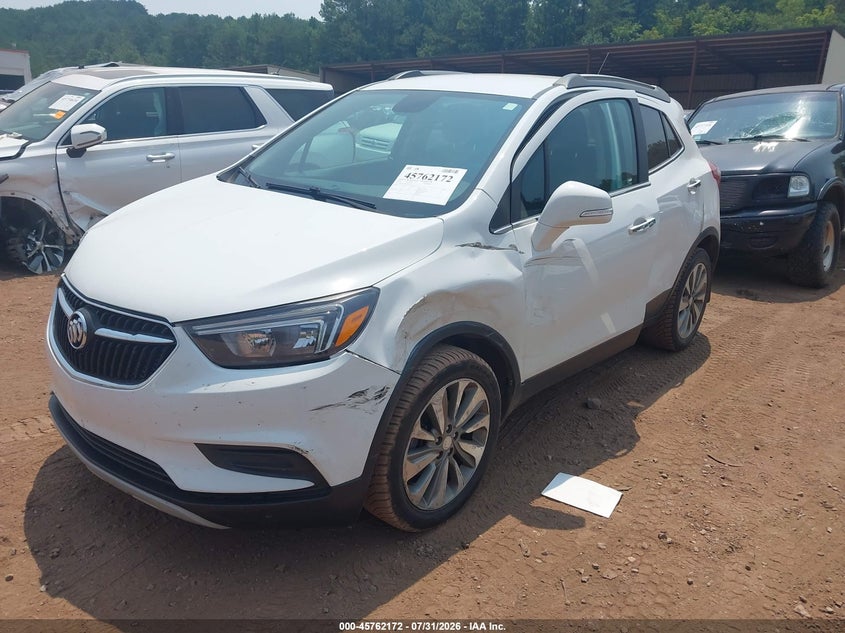 Vin: kl4cjasb0kb877135, lot: 46260921, buick encore fwd preferred 20192