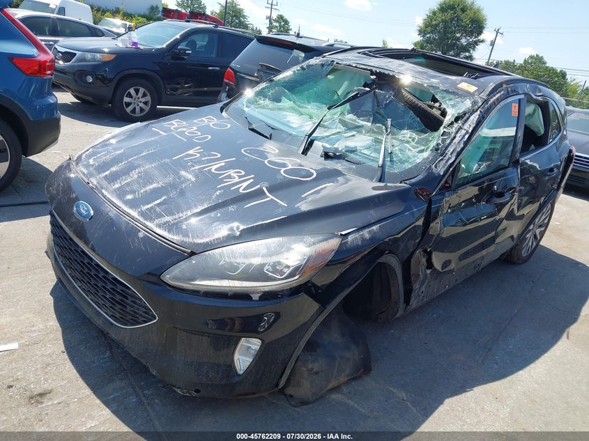 Vin: 1fmcu0dz5lub22601, lot: 46260958, ford escape titanium hybrid 20202
