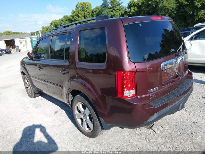 Vin: 5fnyf4h64fb041937, lot: 46260975, honda pilot ex-l 20153