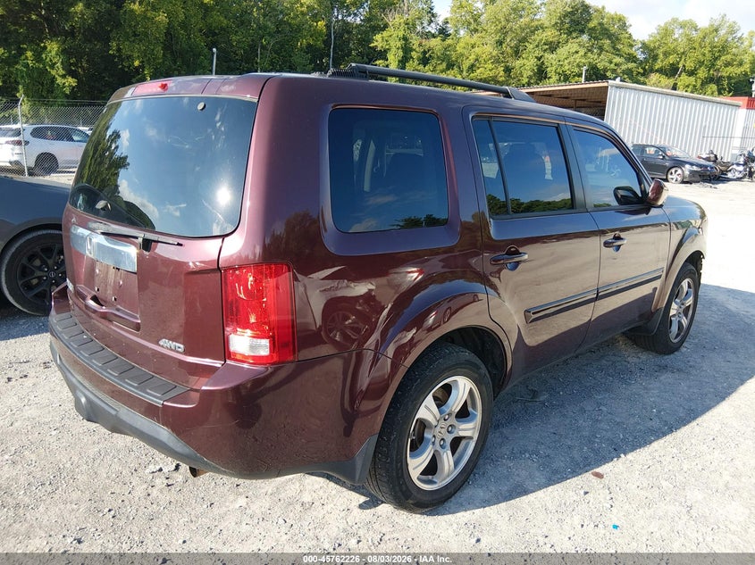 Vin: 5fnyf4h64fb041937, lot: 46260975, honda pilot ex-l 20154