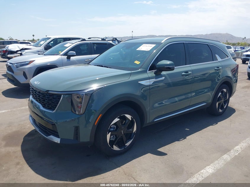 Vin: kndrjdjh0s5310445, lot: 46260989, kia sorento plug-in hybrid ex 20252