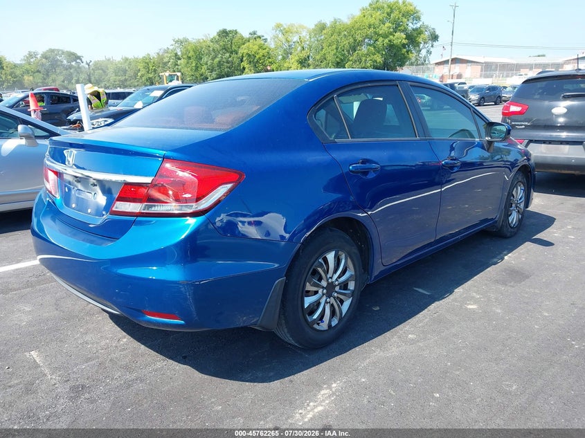 Vin: 19xfb2f51ee078983, lot: 46261014, honda civic lx 20144