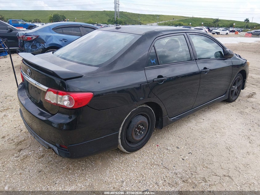 Vin: 2t1bu4ee4dc127810, lot: 46261015, toyota corolla s 20134