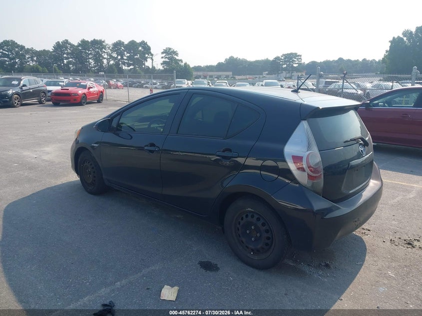 Vin: jtdkdtb3xd1537691, lot: 46261023, toyota prius c one 20133