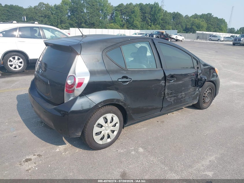 Vin: jtdkdtb3xd1537691, lot: 46261023, toyota prius c one 20134